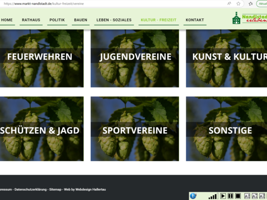 Nandlstadt - Vereine auf der Website der Gemeinde