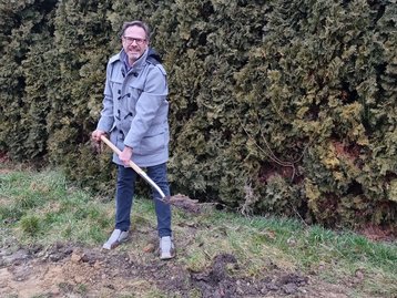 Spatenstich des Bungalow 110 in Postau