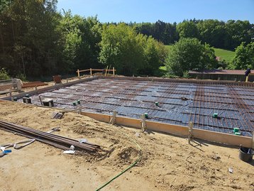 Bodenplatte_Bungalow Mengkofen