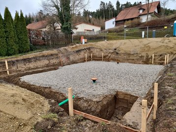 Gründung auf Grundstück in Hanglage