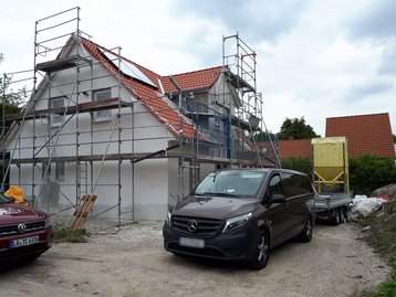 13 - Außenputz - Massivhaus - Einfamilienhaus - München – schlüsselfertig