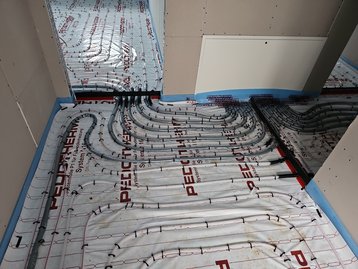 Fußbodenheizung_Bungalow Mengkofen