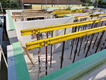 Rohbau EG in der Wolfgangsiedlung in Landshut