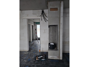 Kamin im geschlossenen Rohnau mit Bodenabdichtung, schlüsselfertiges Einfamilienhauses in Loiching bei Dingolfing