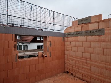 Der Rohbauarbeiten im OG des "Landhaus 142 Modern" in Zolling