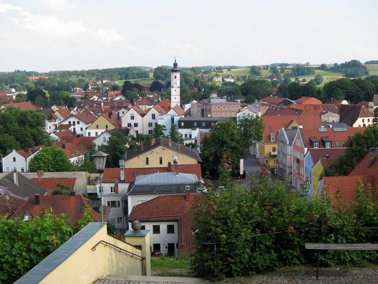 Blick auf die Gemeinde Dorfen
