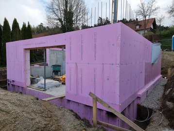 Keller betoniert und gedämmt in Altdorf