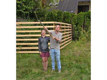 Spatenstich eines unterkellerten massiven Einfamilienhauses in München