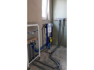 19 - Sanitärrohinstallation eines schlüsselfertigen Massivhauses in Vilsbiburg