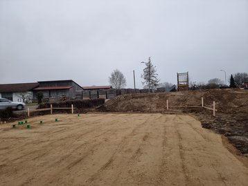 Erdarbeiten des Bungalow 110 in Postau