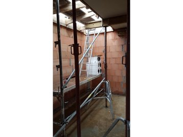 03 - Rohbauarbeiten innenansicht eines schlüsselfertigen Massivhauses in Vilsbiburg