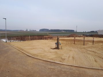 01 - Erdarbeiten eines schlüsselfertigen Massivhauses in Vilsbiburg